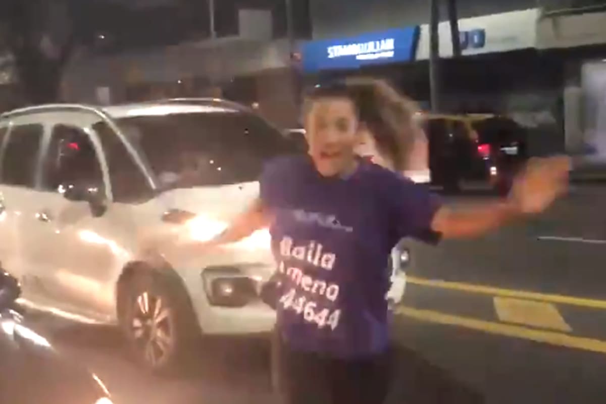 Jimena Barón pide que la vote en medio del tránsito