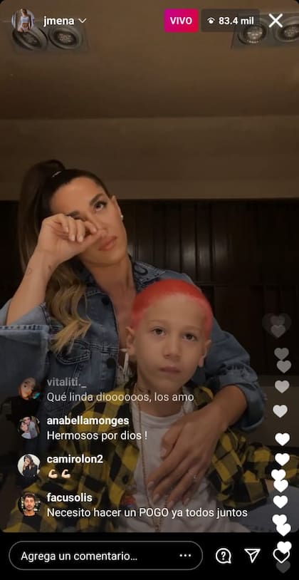 Jimena Barón reapareció en las redes y su hijo Morrison se llevó todas las miradas.