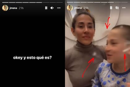 Jimena Barón señaló el "fantasma" en la cara de su hijo