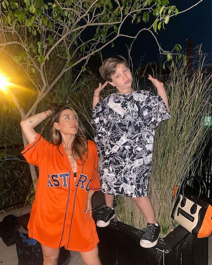 Jimena Barón y Momo, su hijo