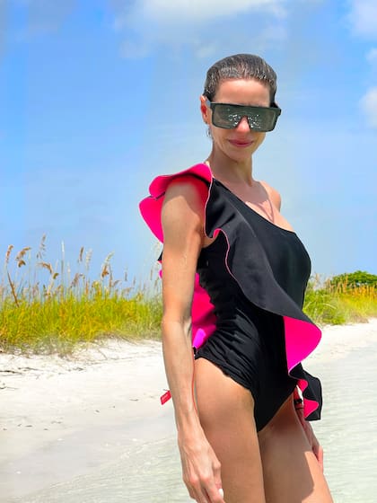 Jimena Cyrulnik en Miami: un poco de descanso y otro poco de trabajo