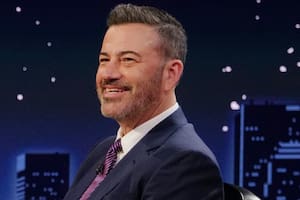 Jimmy Kimmel presentando su programa nocturno "Jimmy Kimmel Live!"