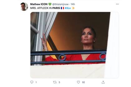 JLO y Ben Affleck disfrutan de su luna de miel en París