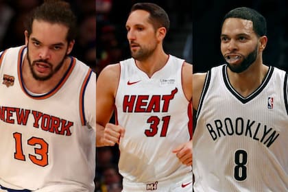 Joakim Noah, Ryan Anderson y Deron Williams, tres reconocidos jugadores de la NBA que todavía perciben millones por traspasos fallidos