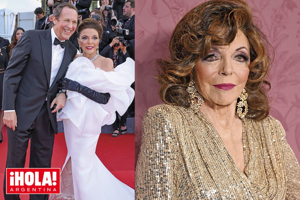 Joan Collins (93) y su marido, el actor y productor Percy Gibson (61)