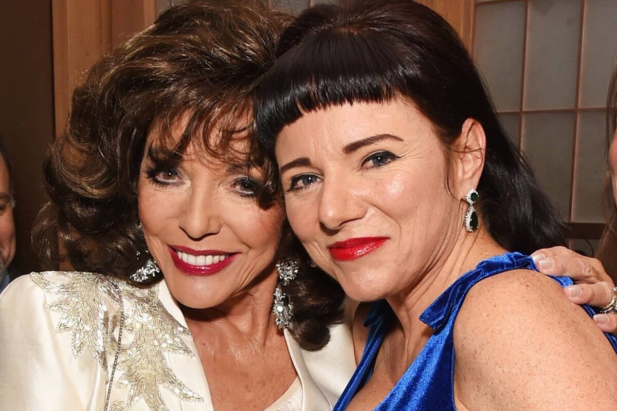 Joan Collins y su hija Tara Arkle