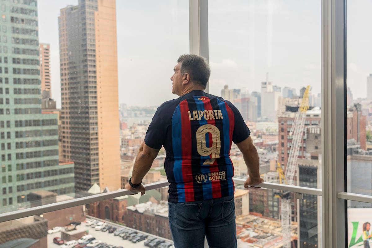 Joan Laporta en las oficinas de The New York Times: "Tengo una deuda moral con Messi", dijo