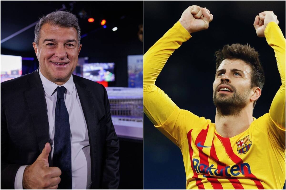 Joan Laporta, presidente del Barcelona, defendió a Piqué de las publicaciones que lo señalan como culpable de la separación de Shakira