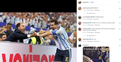 Joaquín Bruno no tardó en compartir las imágenes en su cuenta personal