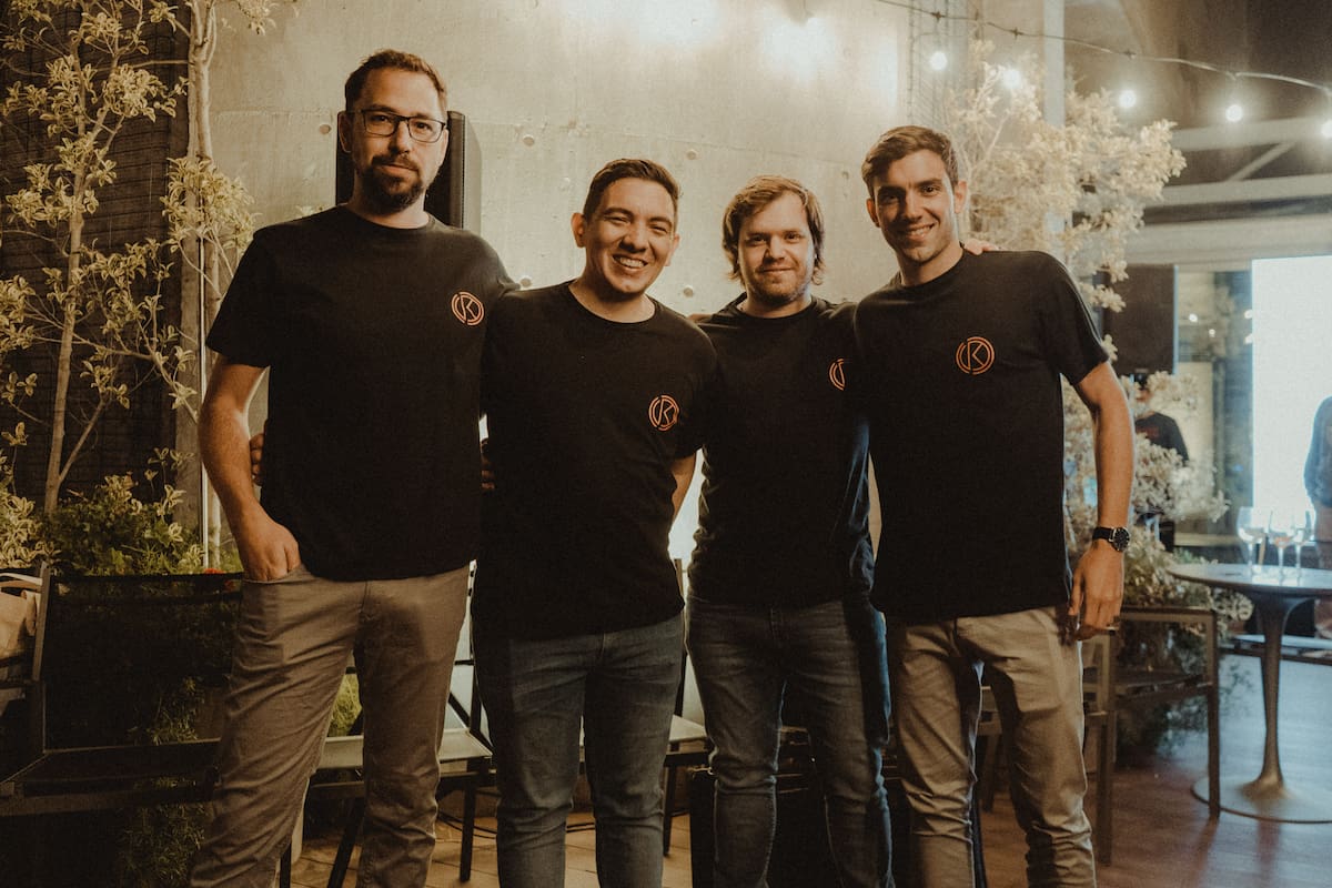 Joaquín Cochero, Nicolás Verderosa, Nicolás Albarellos y Germán Trautman, socios, amigos y fundadores de Kephi Gallery