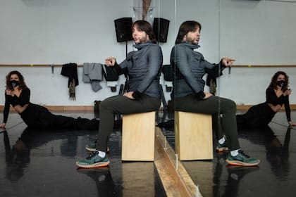 Joaquín Cortés, en pleno ensayo de su último espectáculo Esencia, en Madrid