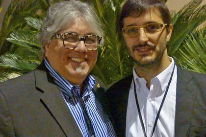 Joaquin Hidalgo con Charlie Arturaola