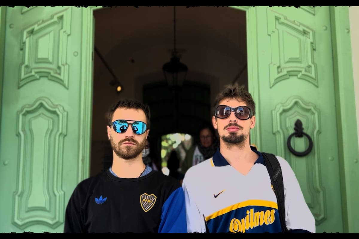 Joaquín Ibarra e Iñaki Aguerre, en las puertas del Cabildo