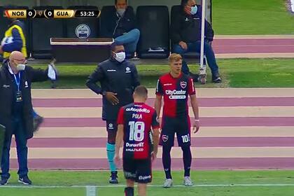 Joaquín Messi ingresó este lunes en el segundo tiempo del partido que Newell's perdió 1-0 ante Guaraní por la Copa Libertadores Sub 20