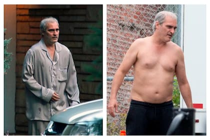 Joaquin Phoenix fotografiado durante el rodaje de Disappointment Blvd, la nueva película de Ari Aster
