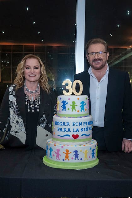 Joaquín y Lucía Galán en la celebración del 30 aniversario del Hogar Pimpinela