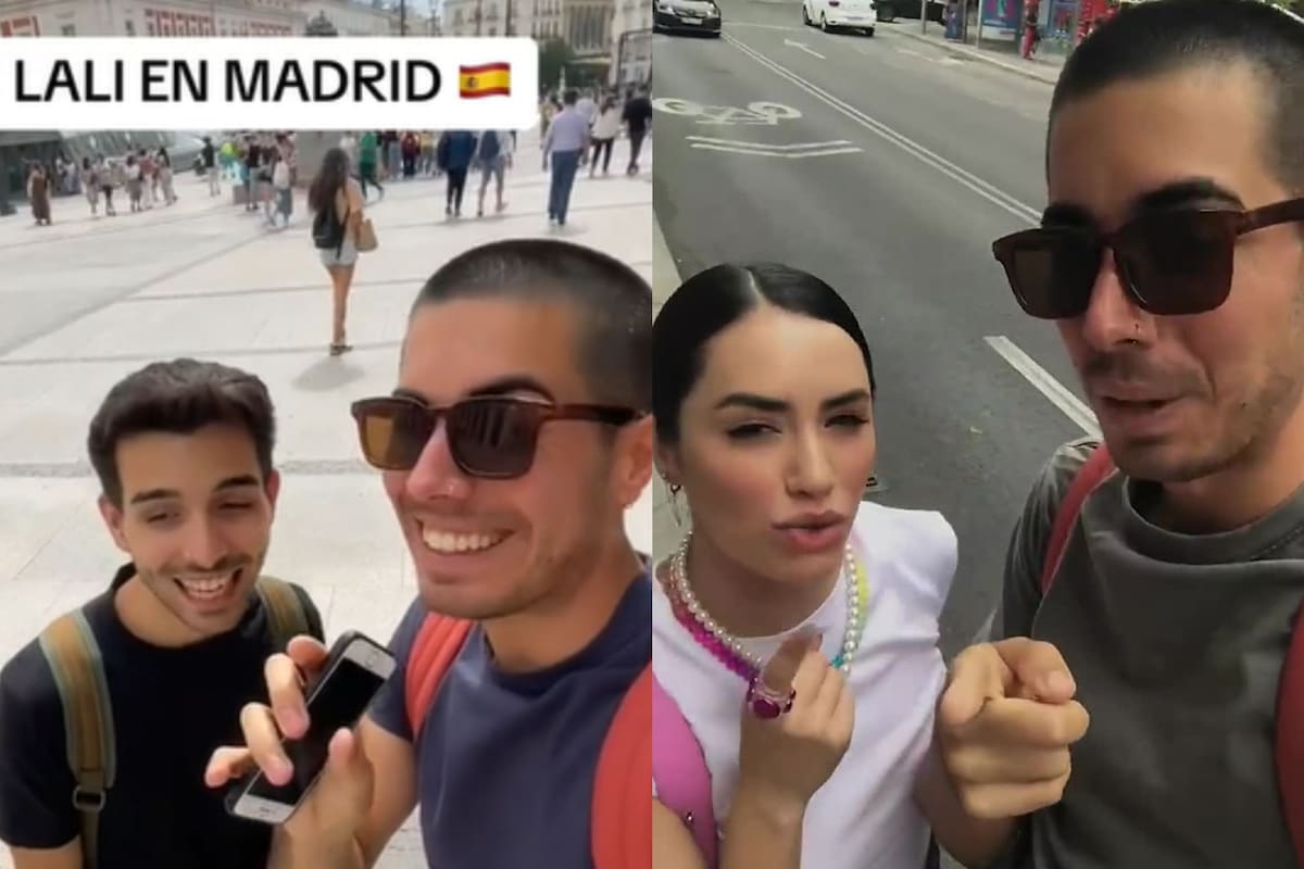 Joaquín y Nicolás se propusieron encontrase a Lali Espósito en las calles de Madrid, uno de ellos logró cumplir el sueño