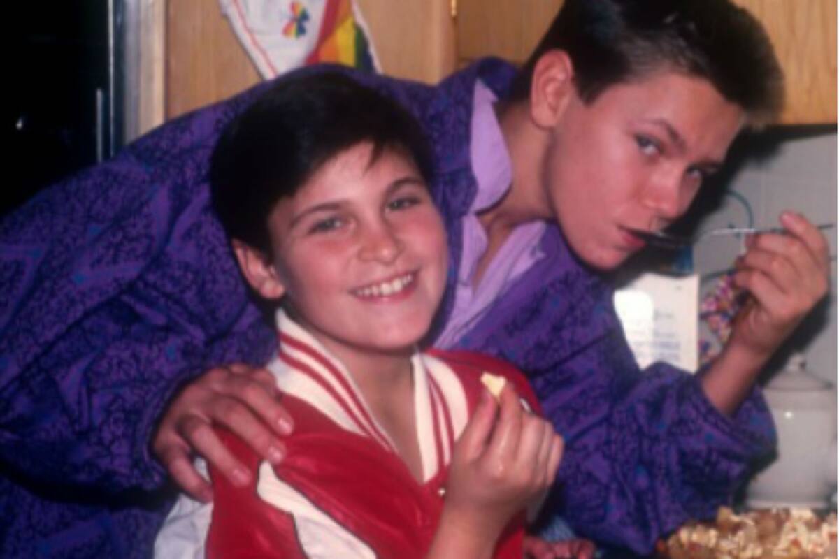 Joaquin y River Phoenix en su infancia