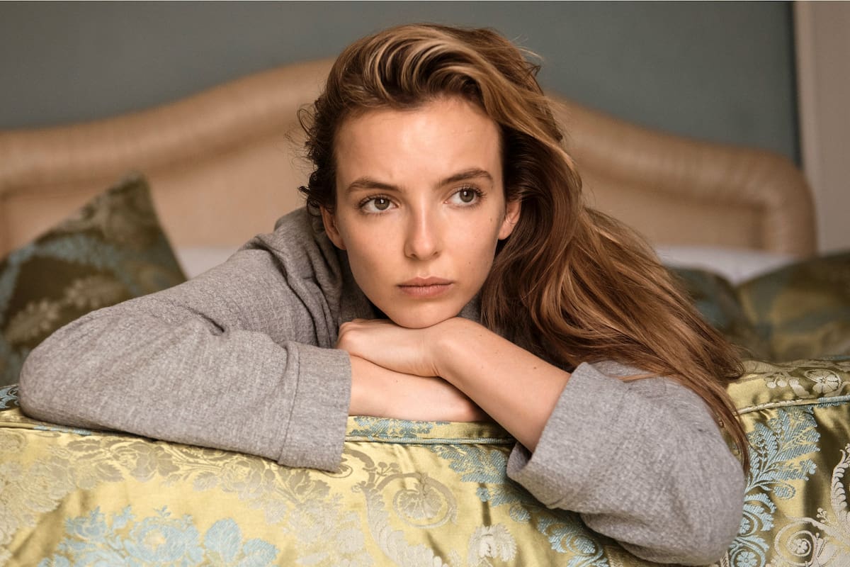Jodie Comer como Villanelle en Killing Eve.