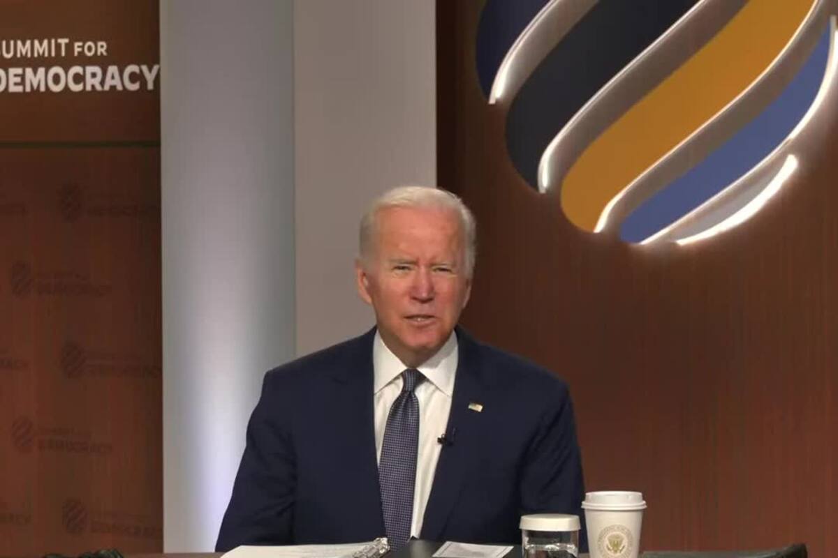 Joe Biden, ante líderes mundiales: “Hace 15 años que la democracia está en retroceso”