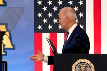 Joe Biden dio un discurso en la Universidad Estatal Técnica y Agrícola de Carolina del Norte, en Greensboro (Crédito: Captura de video)