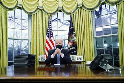 Joe Biden en su asunción como nuevo presidente de Estados Unidos