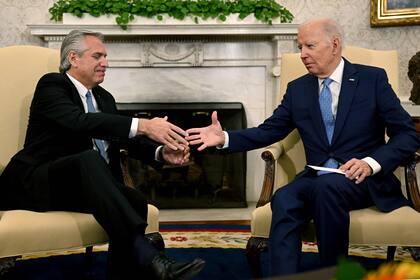 Joe Biden recibió a Alberto Fernández en la Oficina Oval de la Casa Blanca, en Washington