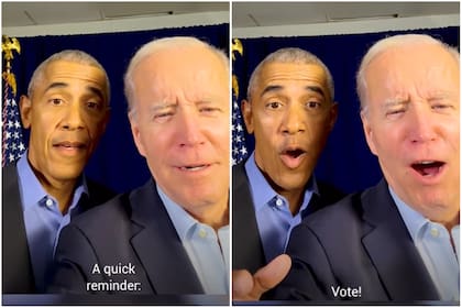 Joe Biden y Barack Obama llamaron a votar a través de sus redes sociales