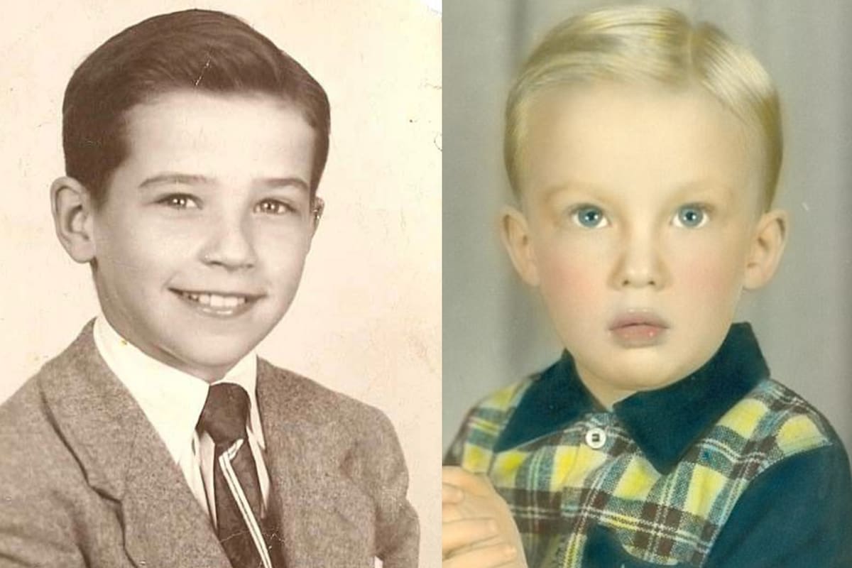 Joe Biden y Donald Trump, dos perfiles disímiles desde pequeños