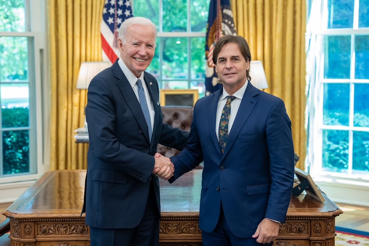 Joe Biden y Luis Lacalle Pou