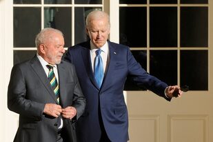 Joe Biden y Lula da Silva, durante su encuentro en la Casa Blanca, en febrero pasado