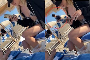 Joe Jonas vestía una camisa gris y un short cuando fue captado por una fan en Miami