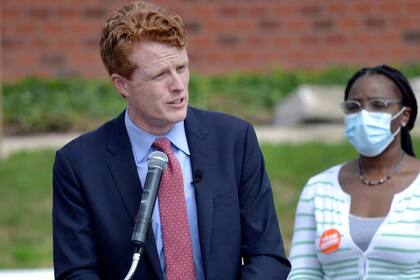 Joe Kennedy, durante un acto de campaña durante las primaria demócrata