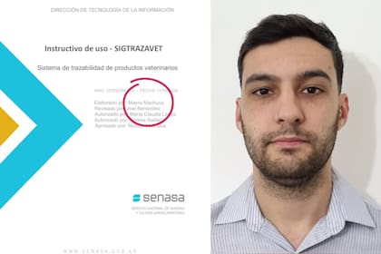Joel Benvidez fue el que revisó el instructivo del sistema Sigtrazavet