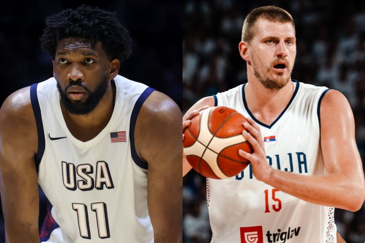 Joel Embiid y Nikola Jokic, es uno de los grandes duelos individuales que tendrá el partido entre Estados Unidos y Serbia