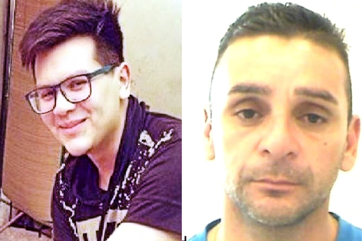 Joel Sánchez (izquierda), el joven de 17 años que trabajaba en una panadería cuando fue asesinado por Claudio González (derecha)