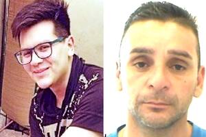 Joel Sánchez (izquierda), el joven de 17 años que trabajaba en una panadería cuando fue asesinado por Claudio González (derecha)