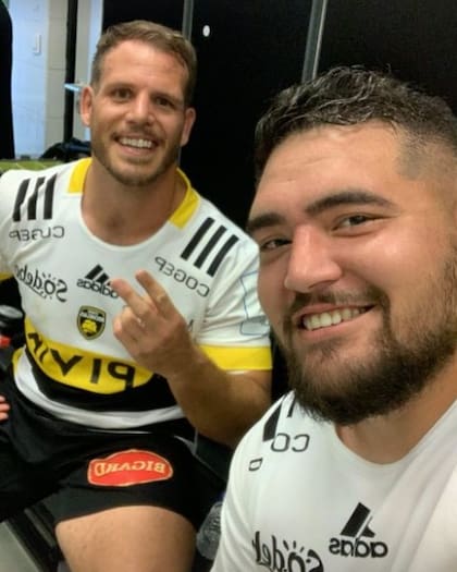Joel Sclavi y Facundo Bosch, jugadores argentinos de La Rochelle