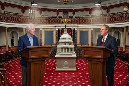 John Cornyn (a la izquierda) y Ken Paxton (a la derecha) no consiguieron el 50% de los votos en las elecciones primarias del 3 de marzo