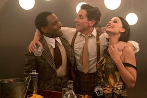 John David Washington, Christian Bale y Margot Robbie en Amsterdam
