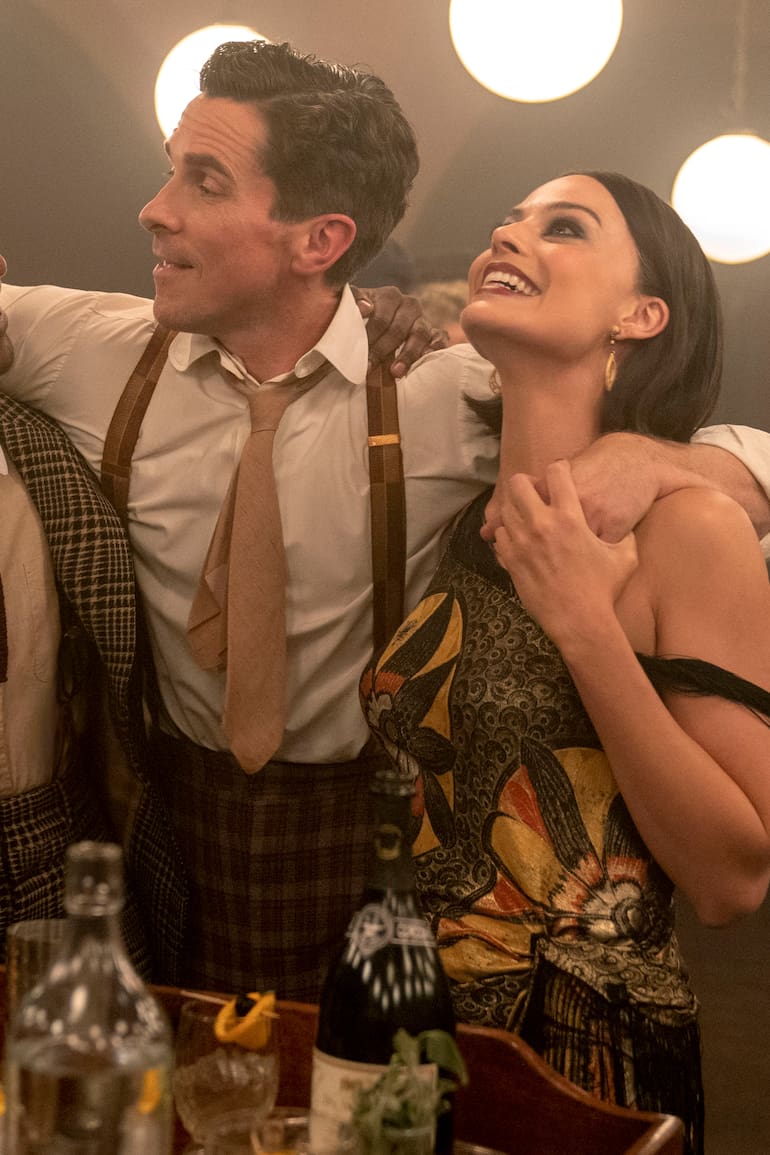 John David Washington, Christian Bale y Margot Robbie en Amsterdam
