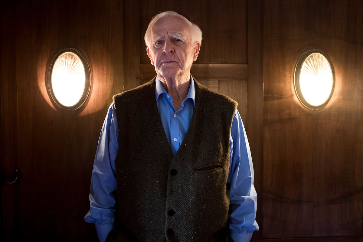 John le Carré durante una entrevista para DPA en Hamburgo, Alemania, 16 de octubre 2017.