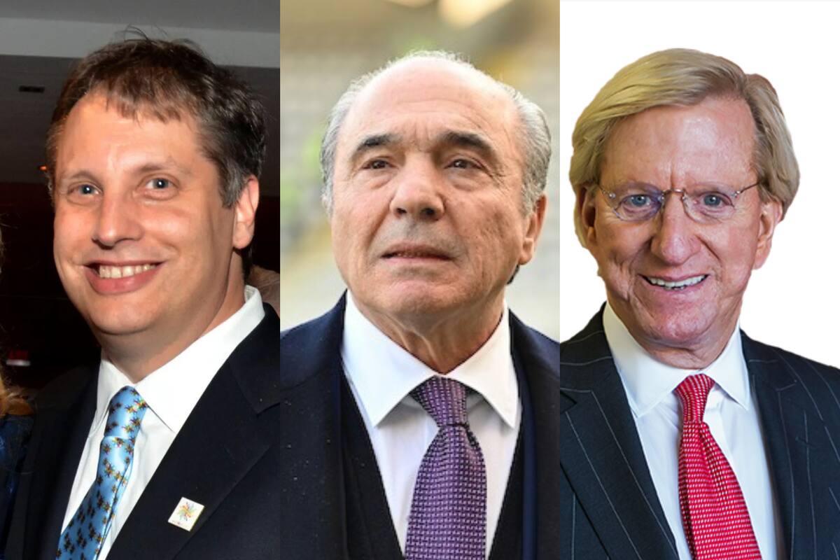 John Overdeck, Rocco Commisso y Peter Kellogg son los tres multimillonarios que viven en Nueva Jersey y fueron destacados por Forbes (FotoJet)