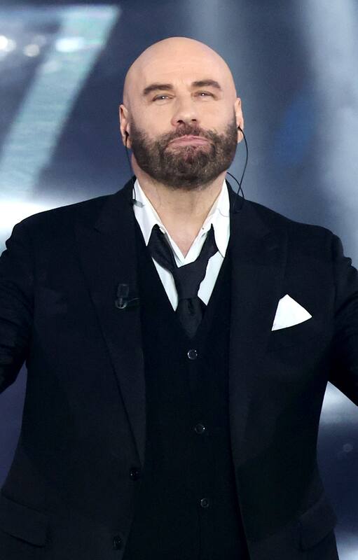 Travolta en el Festival de San Remo, el 7 de febrero último