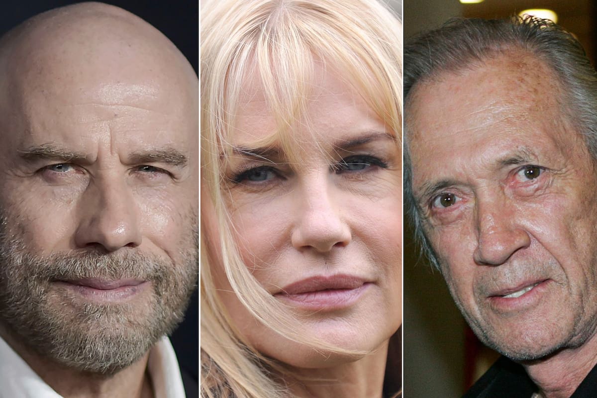 John Travolta, David Carradine y Daryl Hannah