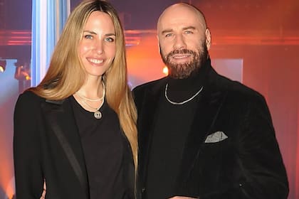 John Travolta sonrió para las fotos y se mostró muy amable