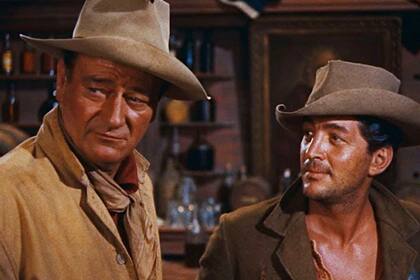 John Wayne y Dean Martin, figuras de uno de los grandes westerns de la historia del cine