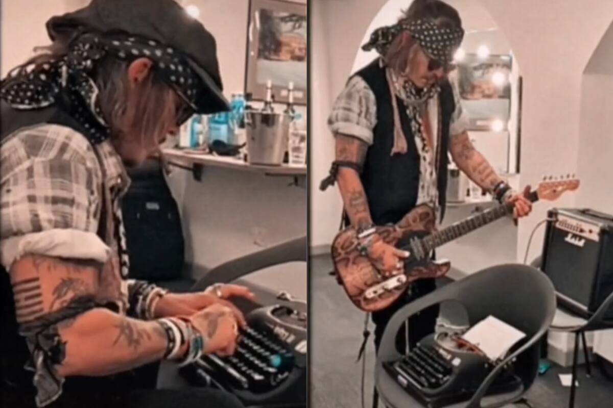 Johnny Depp compartió un video en TikTok que ya superó las 15 millones de vistas