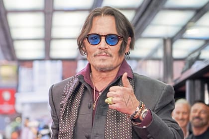 Johnny Depp en la première del film en Londres