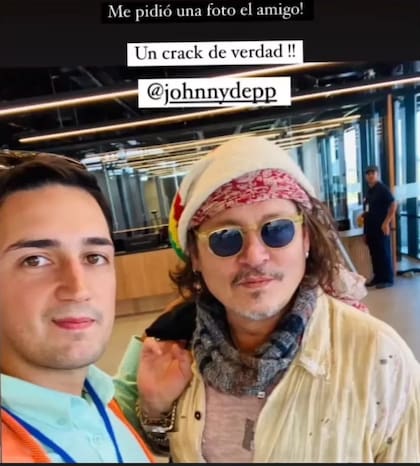 Johnny Depp en Punta del Este (Foto: Instagram @gustavodesvalziok)